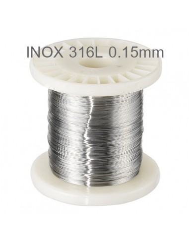 Fil résistif Inox 316L  0,15 mm (10m.)
