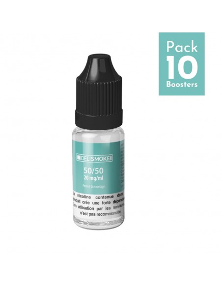 Pack 10 boosters de nicotine Delismoke