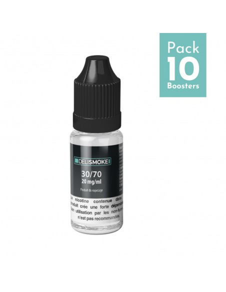 Pack 10 boosters de nicotine Delismoke